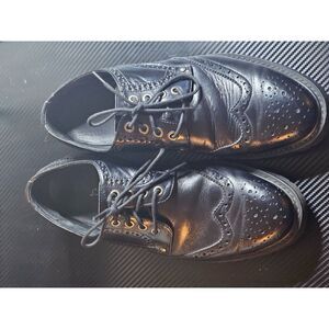 Mens English Laundry Black Wing Tip Shoes Size 9.5D
